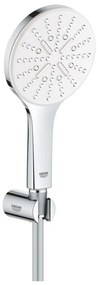 Grohe Rainshower Eco SmartActive 130 Set dus cu suport fix, crom alb (moon white)