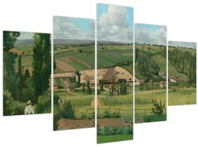 Tablou - Camille Pissarro, Landscape at Les Pâtis, Pontoise, reproducere (150x105 cm)