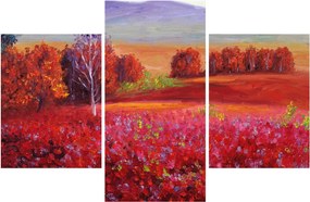 Tablou - Peisaj roșu (90x60 cm)