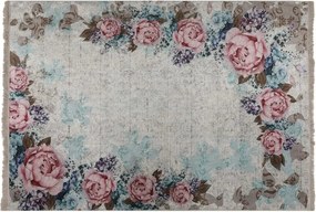 Covor, 160x230 cm, forma dreptunghiulara, tesatura de catifea/bumbac,