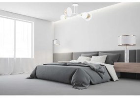 Lustră pe tijă MINERVA 2xE27/15W + 2xE14/10W/230V alb