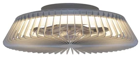 Lustra LED Smart cu Ventilator si telecomanda HIMALAYA argintiu