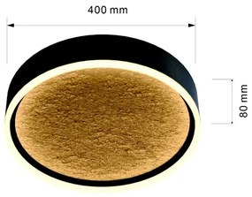 Plafonieră LED dimabilă Wofi 9002-104M BORDEAUX LED/37W/230V negru/auriu