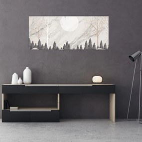 Tablou - Peisaj de iarnă (120x50 cm)