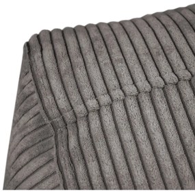 Fotoliu bean bag crem cu tapițerie din catifea reiată Plus 50 Lounge – SLOWDOWN