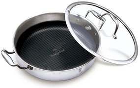 Cratiță din inox cu capac 28 cm, 3.8 L Berlinger Haus Eternal Collection BH 8515, cu strat Eterna antiaderent, potrivită pentru toate plitele