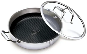Cratiță din inox cu capac 28 cm, 3.8 L Berlinger Haus Eternal Collection BH 8515, cu strat Eterna antiaderent, potrivită pentru toate plitele