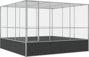 vidaXL Volieră de păsări, 311x307x212 cm, oțel