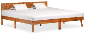 Cadru de pat, 180 x 200 cm, lemn masiv de sheesham 180 x 200 cm, Lemn masiv de sheesham