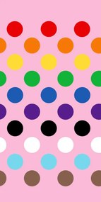 Fototapet, Big Dots, Happy Pink, Rebel Walls