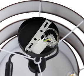 Plafoniera moderna maro 45 cm 3 lumini - Drum Trio