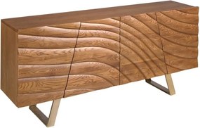 Comoda din furnir de nuc Walnut 118cm