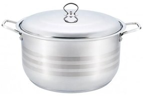 Semi-Oală din Inox, 20 Litri, Bază 3 Straturi (Inducție), Capac din Inox