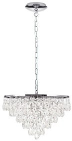 Lustra suspendata cristal K9 design elegant CELESTE D-45 crom