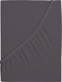 Cearșaf de jersey 4Home Ideal antracit, 70 x 140 cm