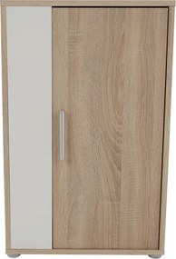 Perete living, stejar sonoma / alb, KEVIN