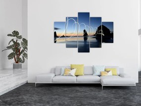 Tabloul - plaja în apus de soare (150x105 cm)