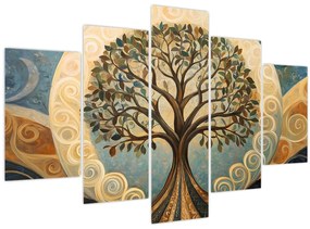 Tablou – Arborele vieții și spirale (150x105 cm)