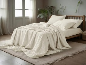 Lenjerie de pat din muselina PURELY crem Dimensiunile lenjeriei: 80 x 80 cm | 155 x 220 cm