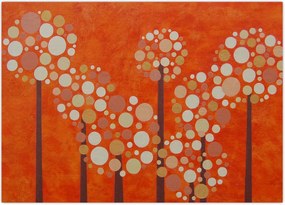 Tablou - Pădurea portocalie (70x50 cm)