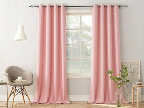 Draperie OXFORD LIGHT 140x250 cm, roz Agatat: Inele metalice
