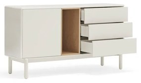 Comodă crem 140x76x40 cm Corvo – Teulat