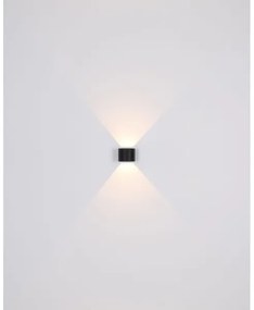 Aplică LED de exterior VERONIKA 2xLED/3W/230V IP44 negru Globo 34168RB