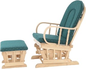 Fotoliu relaxant, material lemn de fag verde, RELAX GLIDER 87107