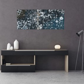 Tablou - Decorațiuni flori (120x50 cm)