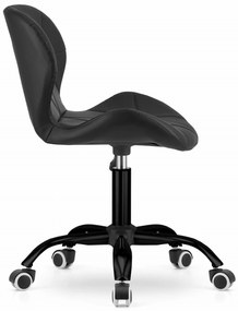 Scaun de birou negru NOTO din piele ecologica