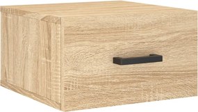 vidaXL Noptieră de perete, stejar sonoma, 35x35x20 cm