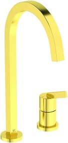 Baterie bucatarie Ideal Standard Gusto Square 217 auriu periat 2 elemente