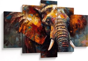 Tablou - Pictura unui elefant (150x105 cm)