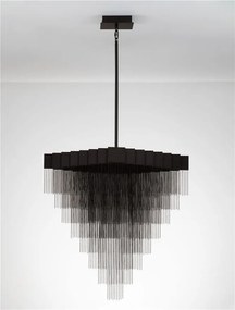 Lustra LED suspendata design modern REVIA negru