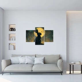 Tablou - Iepure cu lună (90x60 cm)