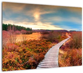Tablou - Peisaj de toamnă - drum (70x50 cm)