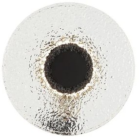 Aplica de perete design modern LED DECO negru/ transparent