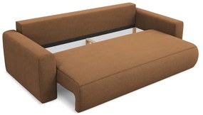 Canapea teracotă extensibilă/cu spațiu de depozitare 238 cm Kapua – Makamii