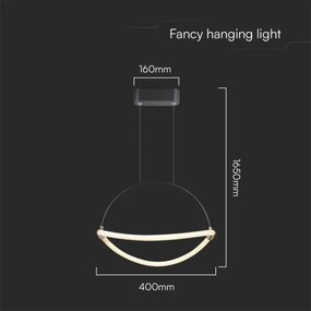 Lustră LED pe cablu LED/12W/230V 4000K