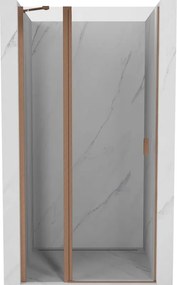 Mexen Mist ușă de duș rabatabilă 100 cm, transparentă, cupru periat - 8A4-100-000-65-00