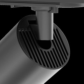 Spot LED dimabil, accesoriu pentru sinele monofazate Unity, Focus Zoom negru