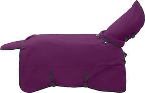 vidaXL Pătură pentru cai Verde închis și negru 85 cm Poliester