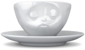 Ceașcă din porțelan pentru cafea 58products Kiss, 200 ml, alb