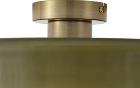 Plafonieră retro bronz cu sticlă verde - Jina