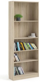 Bibliotecă Tvilum Basic, 79x203 cm, alb