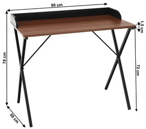 Birou computer, nuc / negru, LENARD