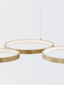 Lustra LED suspendata design modern MAGNUS R3 aurie