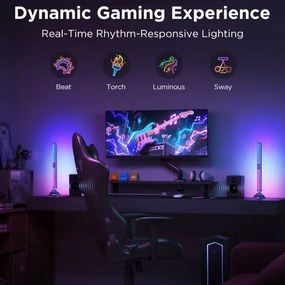 Govee Smart RGBIC Gaming Pro - panouri LED compatibile cu Matter și Wi‑Fi