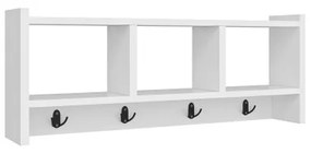 Cuier de perete STAR 35x76 cm alb