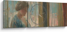 Tablou - Childe Hassam, The New York Window, reproducere (cu ceas) (90x30 cm)